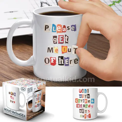 Mixed Messaged Ransom Note Mug