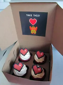 Sweet Heart Zelda Cupcakes