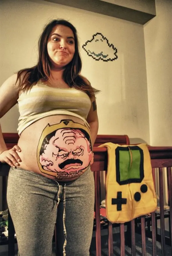 Krang Carved Out Of A Watermelon Inside A Pumpkin | Geekologie