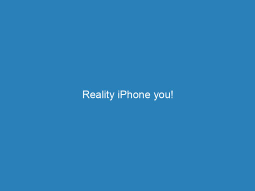 Reality iPhone you!